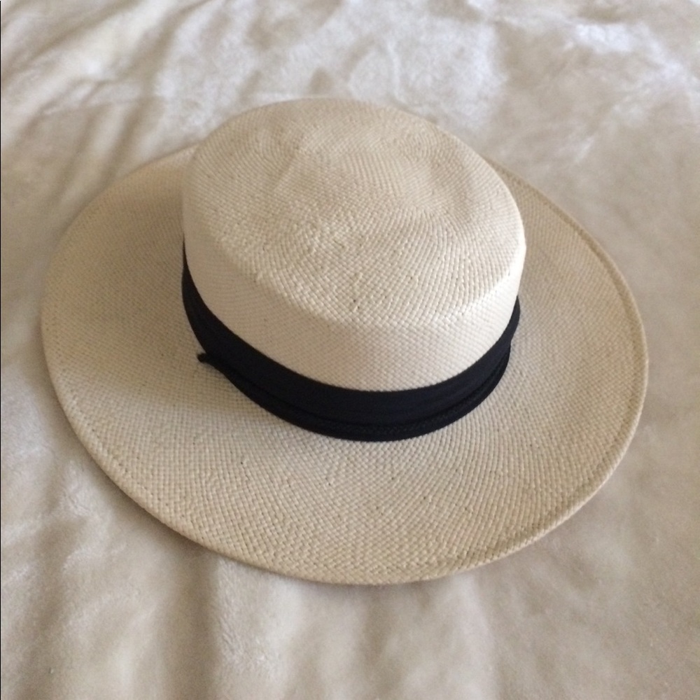 straw derby hat